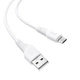 Кабель Hoco Micro USB Airy silicone charging data cable X58 |1m, 2.4A| white - зображення 4