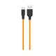 Кабель Hoco Plus Silicone Charging Data Cable For Type-C (L=1M) (X21) Black&Orange - зображення 1