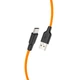Кабель Hoco Plus Silicone Charging Data Cable For Type-C (L=1M) (X21) Black&Orange - зображення 2