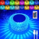 Лампа настільна акумуляторна з пультом та сенсорним вимикачем Solar LED RGB Diamond-60 прозора - зображення 1