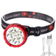 Налобный фонарик с аккумулятором, USB-зарядкой и 5 LED диодами, HX-209 - изображение 1