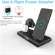 Док-станция JYD 4в1 Wireless Charger 15W для Apple Watch/Airpods/Phone с часами - изображение 5