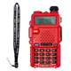 Рация Baofeng UV-5R red, ремешок Mirkit, гарнитура - изображение 1