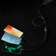 Kabel Baseus Flash Series 2 One-for-three Fast Charging Data Cable USB to M+L+C 100 W 1.2 m Black (CASS030001) - obraz 7