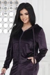 Женский спортивный костюм велюр 4139452 L-XL (50-52) Сливовый - изображение 5