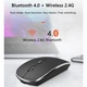Беспроводная мышь WIWU Wimic Lite WM101 с аккумулятором и Bluetooth (Type-C, USB 2.4 ГГц, компьютерная, бесшумная, для Macbook) - Черный - изображение 4