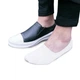 Бесшовные дышащие следы с силиконом белые ORGANIC cotton Moi FAINI men's 42-43 арт. 31001 - изображение 2