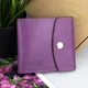 Женский кожаный кошелек маленький на кнопке Handycover HC0062 фуксия - изображение 10