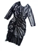 Сукня зі зборкою чорна з сріблястим Nelly Nly Trend 9212 L(46) - зображення 8