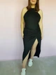 Платье черное однотонное с вшитым боди Nelly 9206 XL(48) - изображение 1