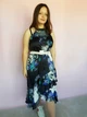 Платье синее в цветы миди Lipsy 9139 48 (XL) - изображение 7