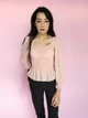 Топ резинка с длинными рукавами Boohoo Розовый (10375 XS/40) - изображение 3