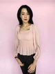 Топ резинка с длинными рукавами Boohoo Розовый (10375 XS/40) - изображение 5