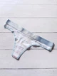Трусики женские Victoria's Secret Белые с голубой резинкой (А-489 M/44) - изображение 4