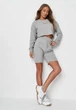 Костюм укорочений світшот і шорти Missguided Сірий (9905 L/46) - зображення 1
