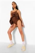 Женские коричневые трусики для беременных с поддержкой живота boohoo 8957 S - изображение 3