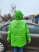 Куртка женская евро зима No brand Зеленая (А-1698 46-48) - изображение 5