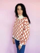 Свитер женский&nbsp;оверсайс в узор Flex Moda Молочный&nbsp; (А-1769 3XL/52) - изображение 6