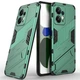 Защитный чехол с подставкой Deexe Bibercas для Xiaomi Redmi Note 12 - Green - изображение 1