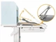 Детский стол Ergokids TH-330 столешница белая / накладки на ножках голубые TH-330 W/BL - изображение 6