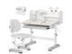 Комплект Evo-Kids (стол + стульчик + полка) BD-29 Panda XL столешница белая / цвет пластика серый BD-29 G - изображение 2