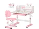 Комплект Evo-Kids (стол + стульчик + полка) BD-29 Panda XL столешница белая / цвет пластика розовый BD-29 PN - изображение 2