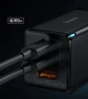 Сетевое зарядное устройство Baseus 65W Quick Charge GaN2 Pro QC4.0+PD3.0 1USB+2Type-C 5A + кабель Baseus Type-C to Type-C 100W 20V/5A 1м Black - изображение 11