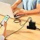 Мережевий зарядний пристрій 100W Baseus GaN5 Pro CCGP090201 швидка зарядка QC4.0+PD3.0 1USB+1Type-C 5A + кабель Type-C to Type-C 100W 1м Black - зображення 8