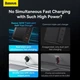 Сетевое зарядное устройство Baseus 140W GaN5 Pro Fast Charger QC4.0+PD3.1 USB+2Type-C 5A + кабель Baseus Type-C to Type-C 240W 48V/5A 1м (CCGP100201) Black - изображение 10