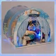 Кукольный домик Ocean house с подсветкой 16х18х145 см Румбокс Конструктор миниатюрный кукольный (299234) - изображение 3
