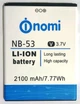 Аккумулятор NB-53 для NOMI i502 2100mAh - изображение 2
