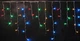Гирлянда Бахрома 180 Led (белый кабель) Цветная (4,5м) - изображение 1