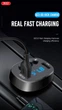 Автомобильный FM-трансмиттер модулятор XO BCC03 |2USB, 3.0A, QC 3.0 BT5.0/MP3| Black - изображение 3