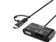 USB-концентратор BauTech Багатофункціональний 3 в 1 Чорний (1011-607-01) - зображення 2