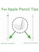 Наконечник для стілуса Apple Pencil 1-2 поколения белый комплект 2 шт. Goojodoq - изображение 5