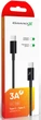 Кабель Grand-X Type-C Type-C 60W для быстрой зарядки Black CC-03B - изображение 3