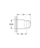 Настенный держатель для ручного душа Grohe QuickFix Vitalio Universal 27958000 - изображение 4
