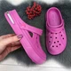 Сабо кроксы женские Dago Style 424 малиновые на балоне 36 р (23 см) 2794 - изображение 1