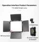 LED - осветитель, видеосвет Triopo TTV-480Bi 3200-6500K с регулировкой и сетевым адаптером - зображення 2