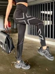 Женские спортивные лосины Dionafit из бифлекса черные с сеткой XL(48) - изображение 1