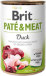 Консервированный корм для собак с курицей и уткой Brit Pate & Meat Duck 400 г - изображение 1
