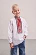 Дитяча сорочка для хлопчика MEREZHKA з червоним орнаментом 110 ріст - зображення 2