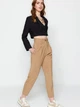 Брюки женские Trendyol TWOSS22PL0280 38 Mink (8683048290873) - изображение 4
