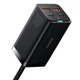 Сетевое зарядное устройство 100W Baseus GaN3 Pro Desktop Fast Charger PD3.0/QC4.0 с 4-мя USB портами 2USB+2Type-C Black (CCGP000101) - изображение 8
