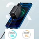 Сетевое зарядное устройство Baseus 20W USB+Type-C Compact Quick Charger QC3.0+PD3.0 3A Black - изображение 9