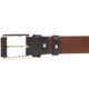 Стильный мужской кожаный ремень GRANDE PELLE Leather Belt 21462 Коричневый - изображение 4