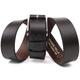 Стильный мужской кожаный ремень GRANDE PELLE Leather Belt 21462 Коричневый - изображение 5
