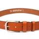 Якісний чоловічий шкіряний ремінь GRANDE PELLE Leather Belt 21472 Рудий - зображення 4