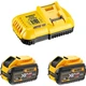 Набор аккумулятор + зарядное устройство DeWALT ЗУ 18V, 54V, исходный ток 8А, 2x12Ah(54V) (DCB118Y2) - изображение 1