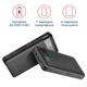 УМБ Promate AuraTank-20 20000 mAh 10W Qi 18W PD USB-C 18W QC USB-A 2x-USB-A Black (auratank-20.black) - зображення 2